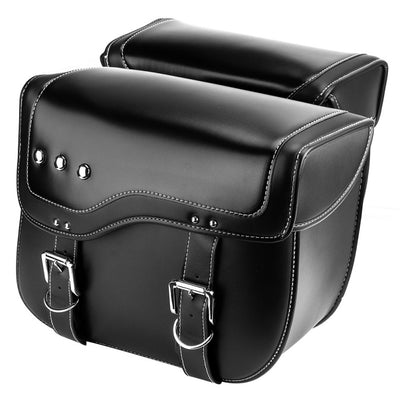 2 Pack Motorcycle PU Leather Saddlebags
