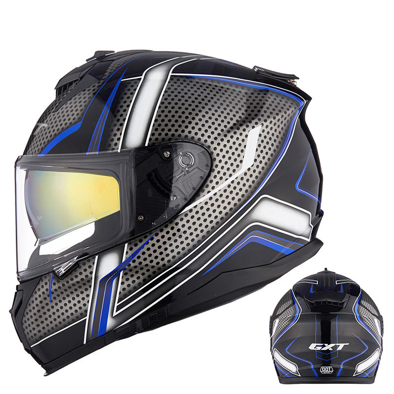Full Face Racing Helmet Dual Visors Carbon Motorcycle Helmet