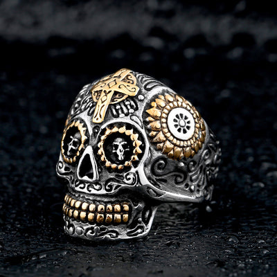 Sugar Skull Ring - Stainless Steel