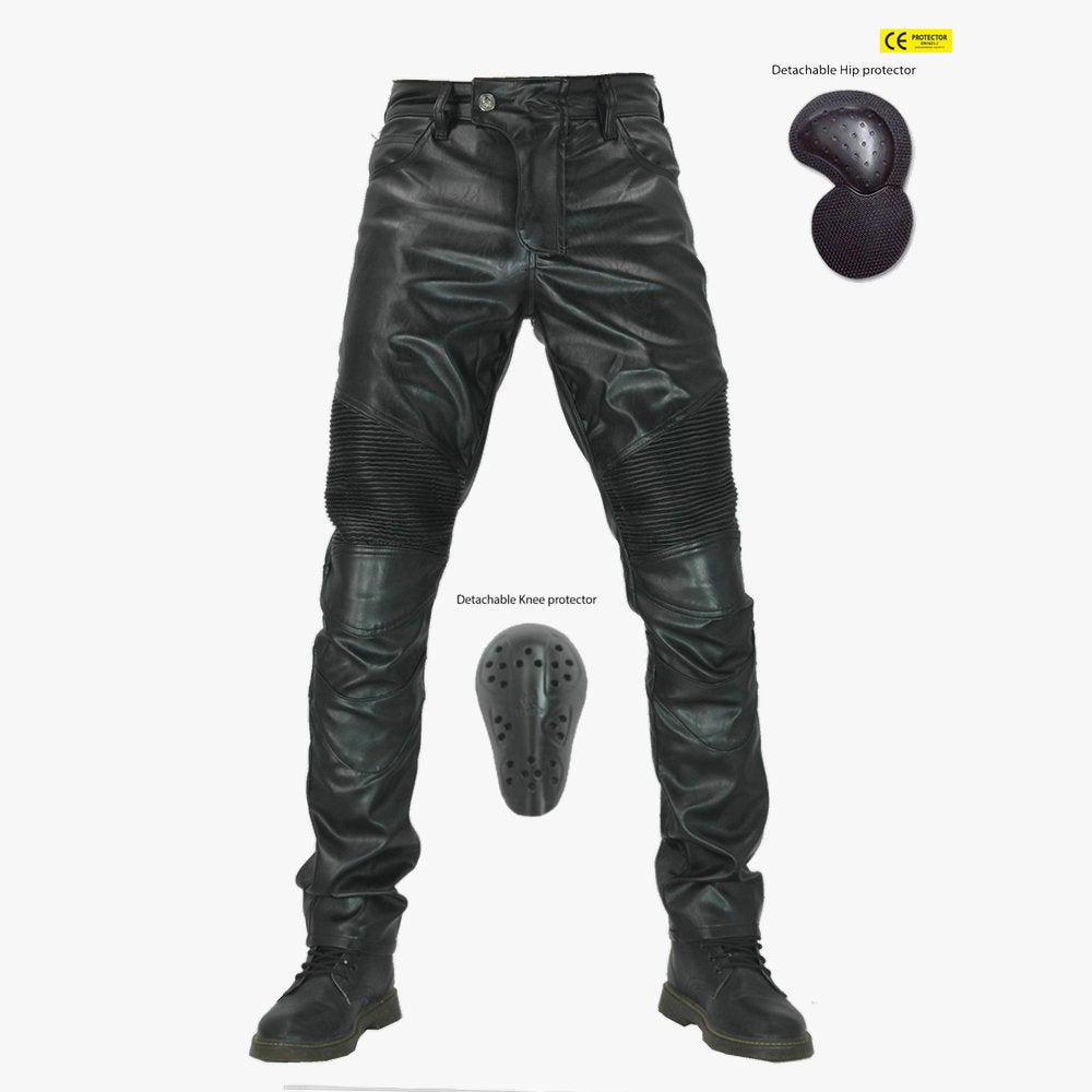 Motorcycle Leather Pants With Protection Gear – Biker Forward