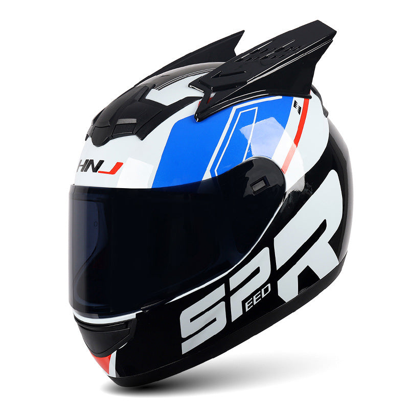 full face motorcycle helmet with horns Full Face Motorcycle Helmet with Cool Horns