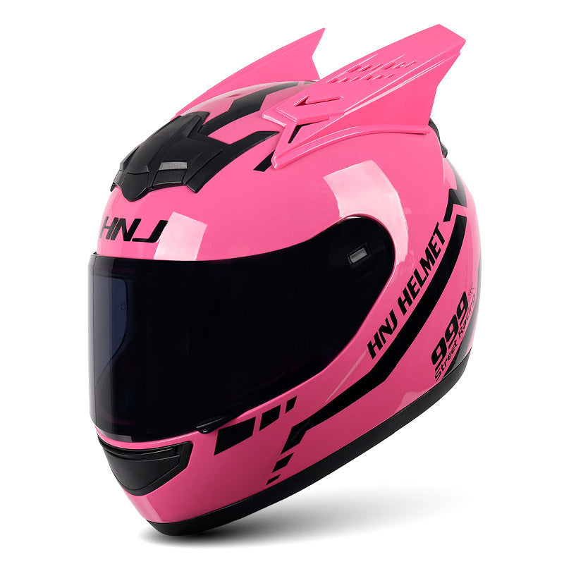 666 motorcycle helmet Full Face Motorcycle Helmet with Cool Horns