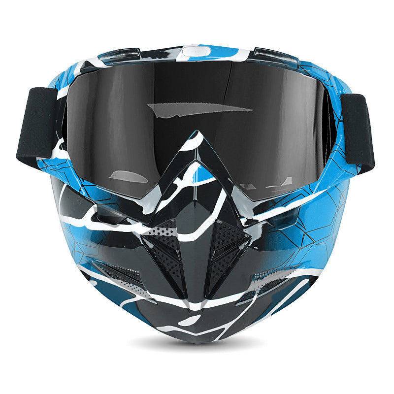 Motorcycle Goggles with Cool Detachable Face Shield