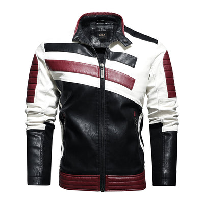 Sporty Leather Jacket Motorcycle Speed Racing Jacket – Biker Forward