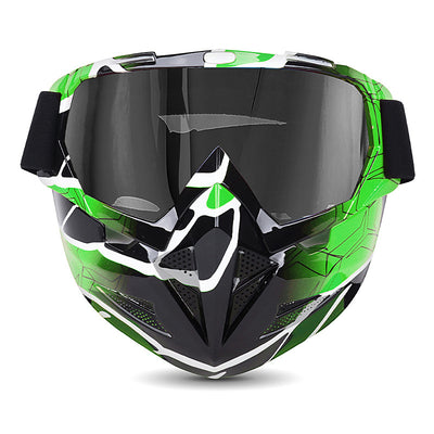 Motorcycle Goggles with Cool Detachable Face Shield