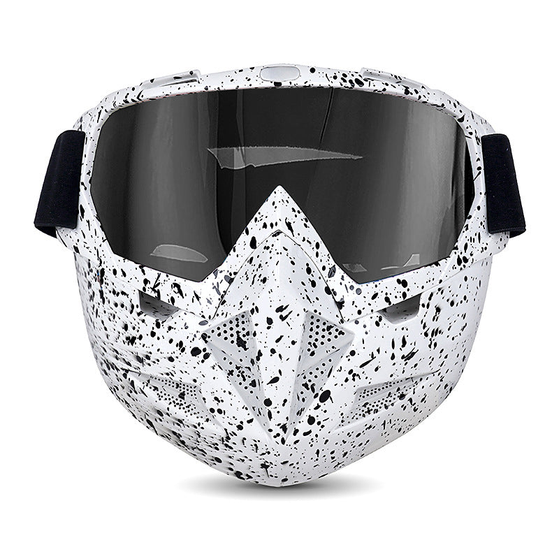 Motorcycle Goggles with Cool Detachable Face Shield