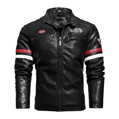 Speed Leather Jacket Motorcycle Badge Jacket – Biker Forward