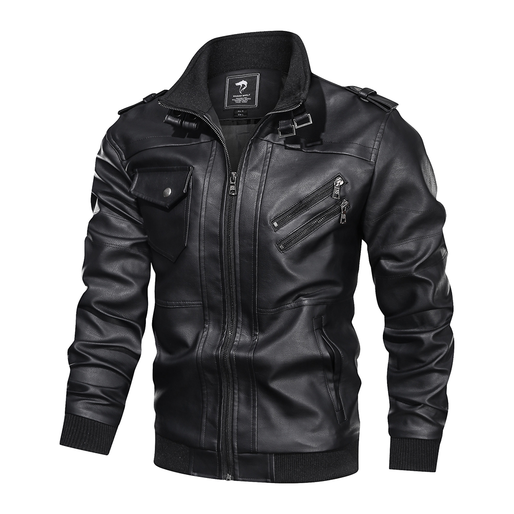 Biker Forward Men‘s Leather Motorcycle Jacket
