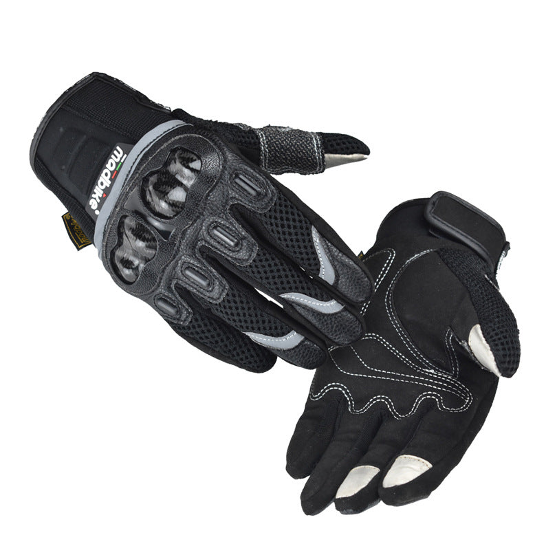 Motorcycle Riding Gloves with Hard Knuckle Protection