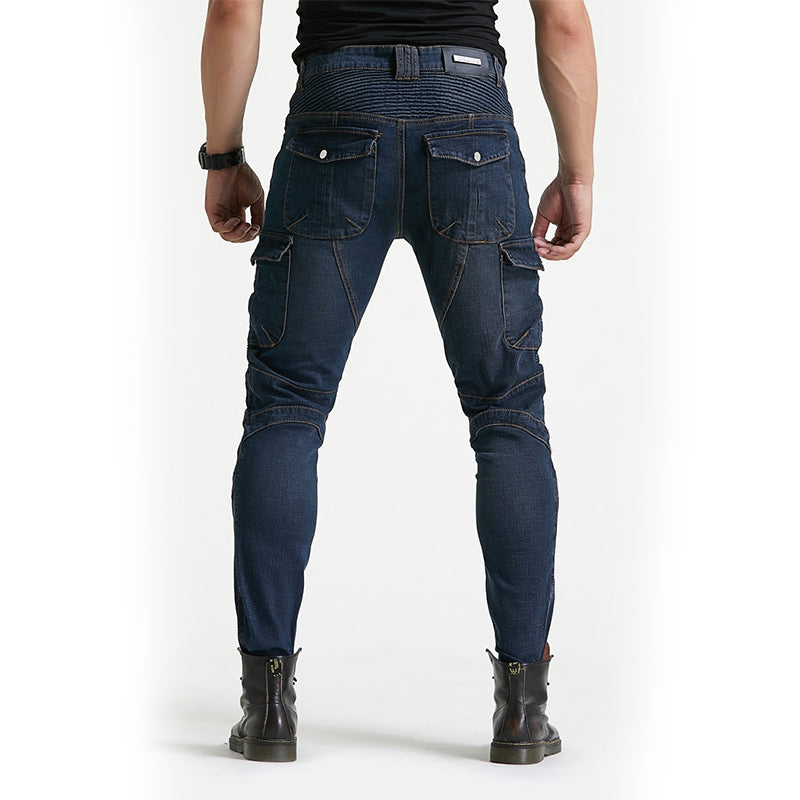 LB1 Motorcycle Riding Jeans with CE Certified Knee Hip Armor Protector