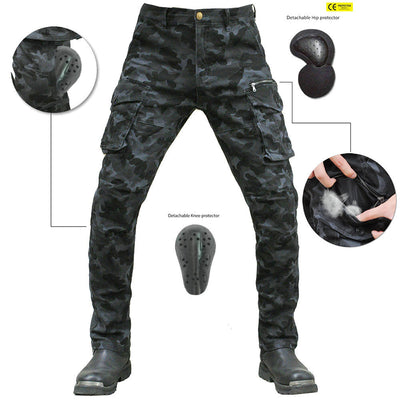Force 11 Women Motorcycle Pants with Armor Fit All Seasons
