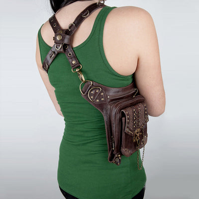 Steampunk Moto Holster and Hip Bag