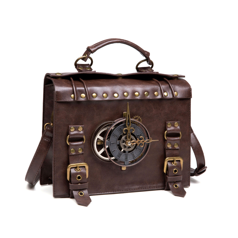 Vintage Time Traveler Shouldler Bag