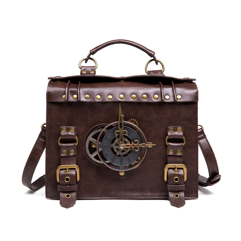 Vintage Time Traveler Shouldler Bag – Biker Forward