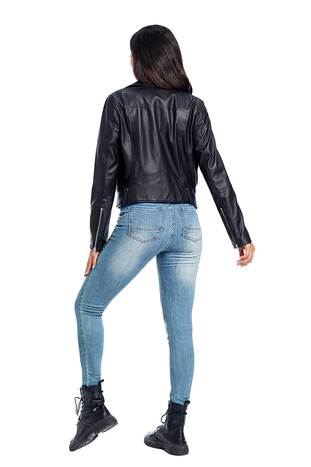 Cascade CW1 Women's Genuine Leather Biker Jacket