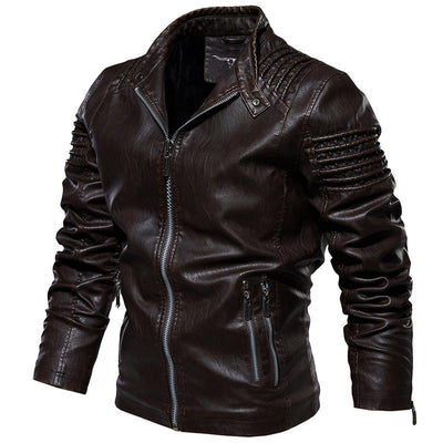 Leather Ripple Biker Jacket – Biker Forward