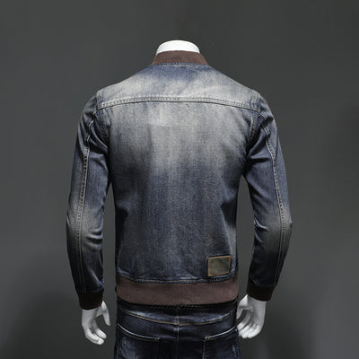 Men's Casual Distressed Denim Jacket