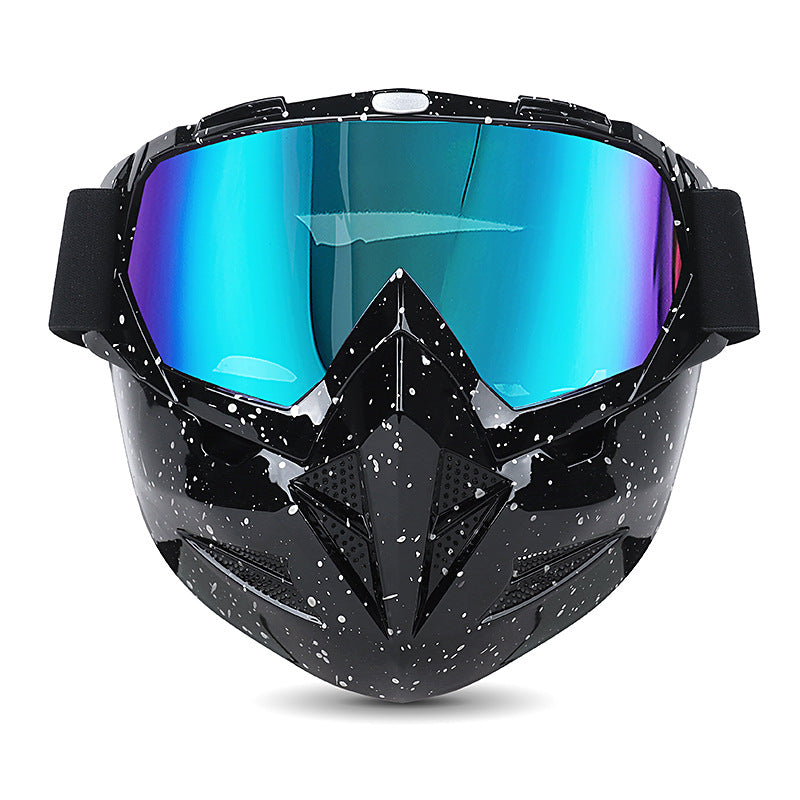 Motorcycle Goggles with Cool Detachable Face Shield