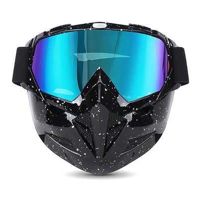 Motorcycle Goggles with Cool Detachable Face Shield