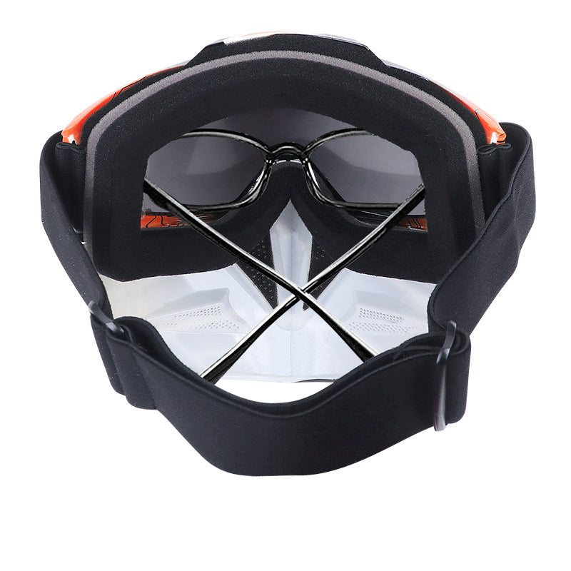 Motorcycle Goggles with Cool Detachable Face Shield