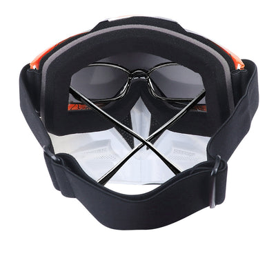 Motorcycle Goggles with Cool Detachable Face Shield