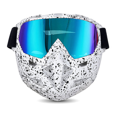 Motorcycle Goggles with Cool Detachable Face Shield
