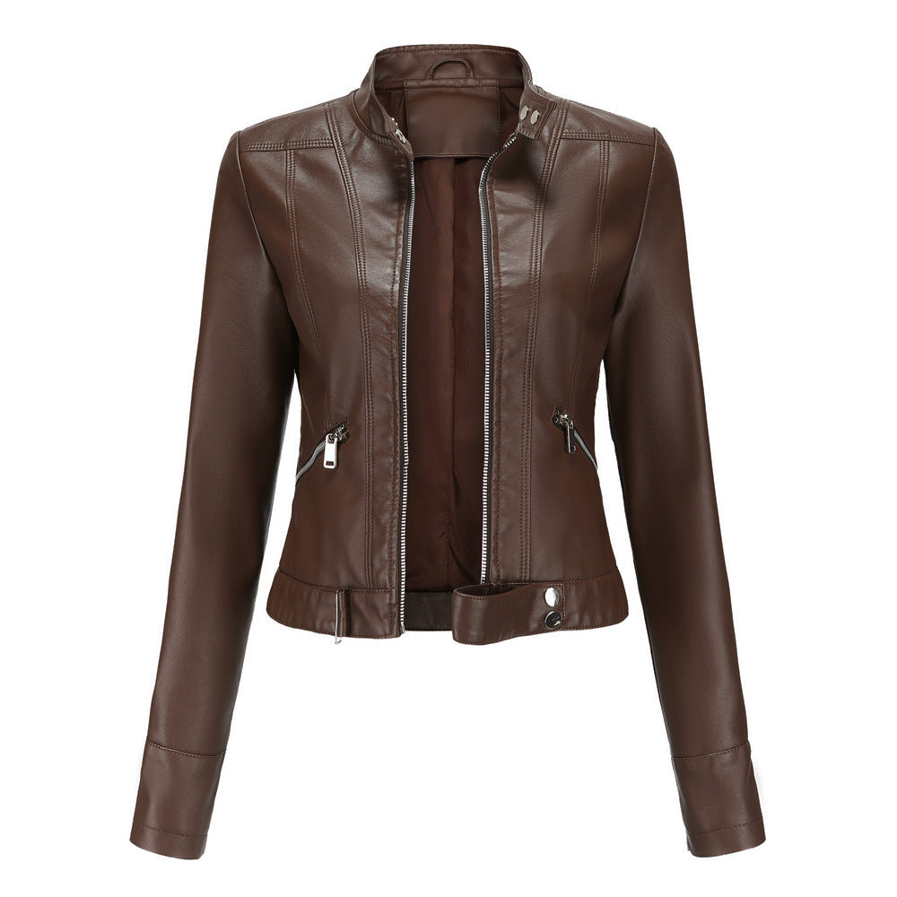 Women's Cropped Leather Biker Jacket – Biker Forward