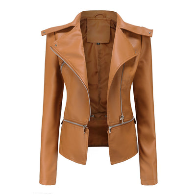 Detachable Hem Leather Jacket
