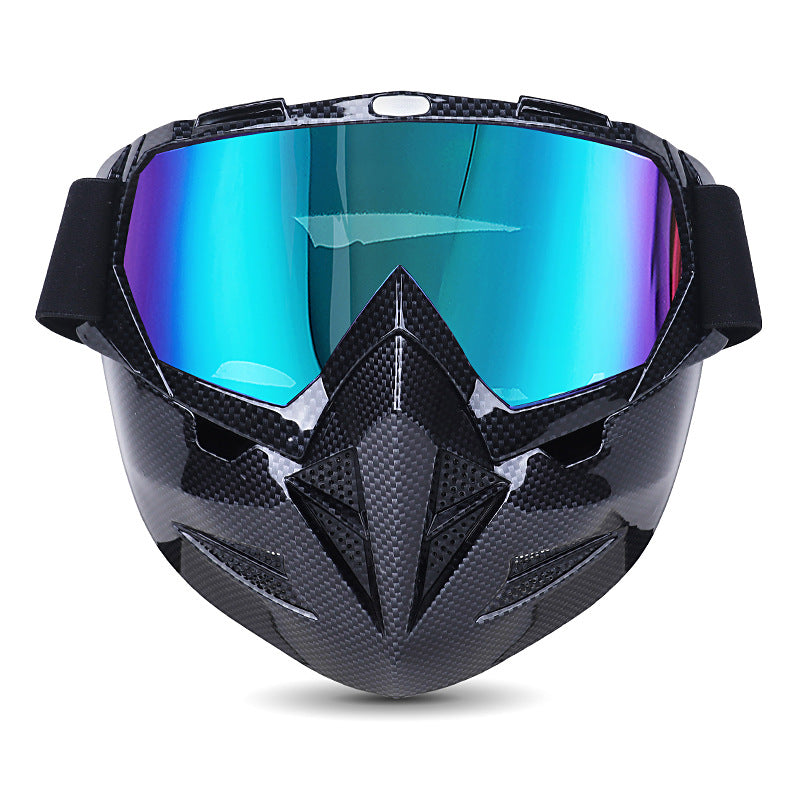 Motorcycle Goggles with Cool Detachable Face Shield