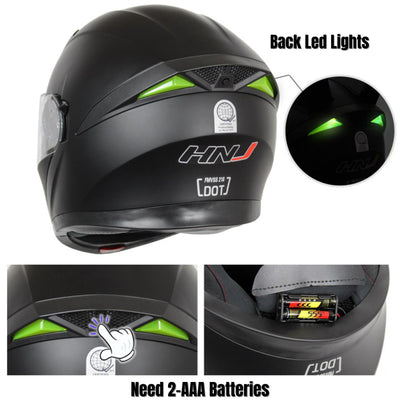 Leopard 989 Modular Bluetooth Helmet with LED Lights