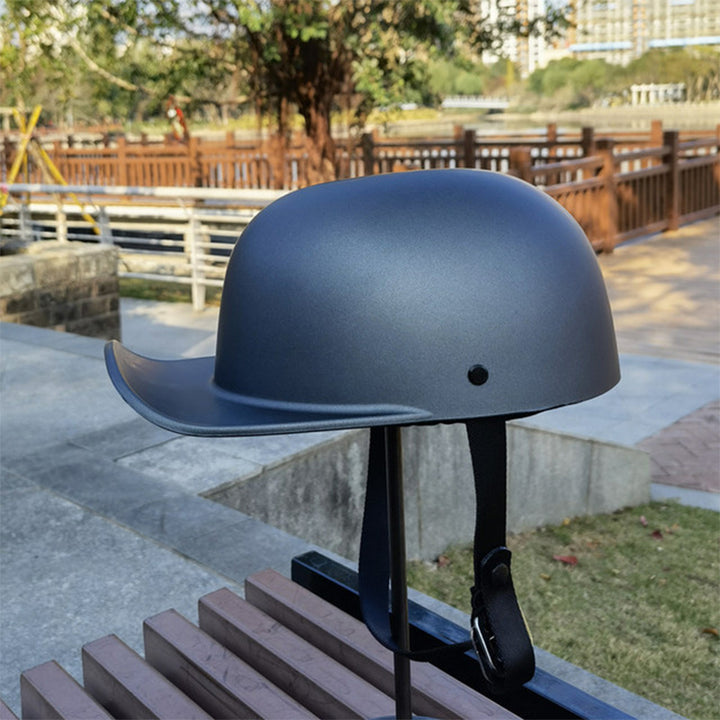 ball cap style motorcycle helmets Premium Baseball Cap Motorcycle Helmet Gray / M