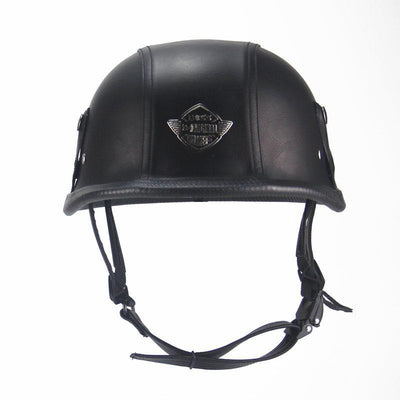 Motorcycle Half Helmet DOT - Black