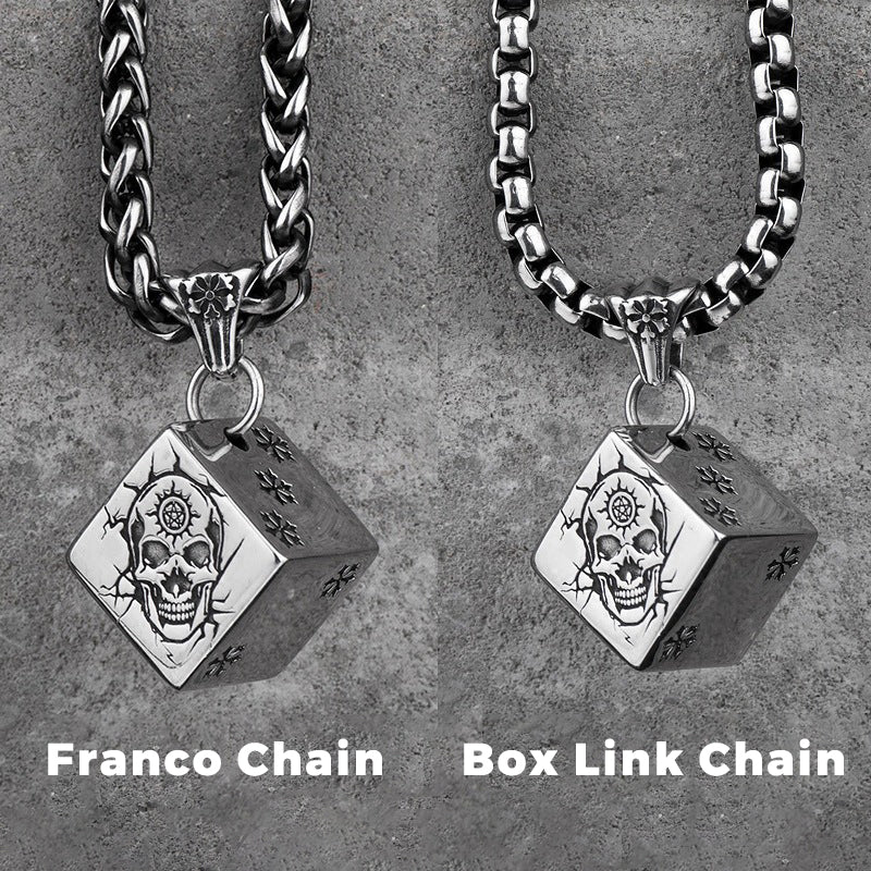Skull Dice Necklace