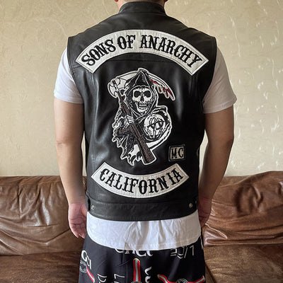 SOA Biker Embroidered Vest