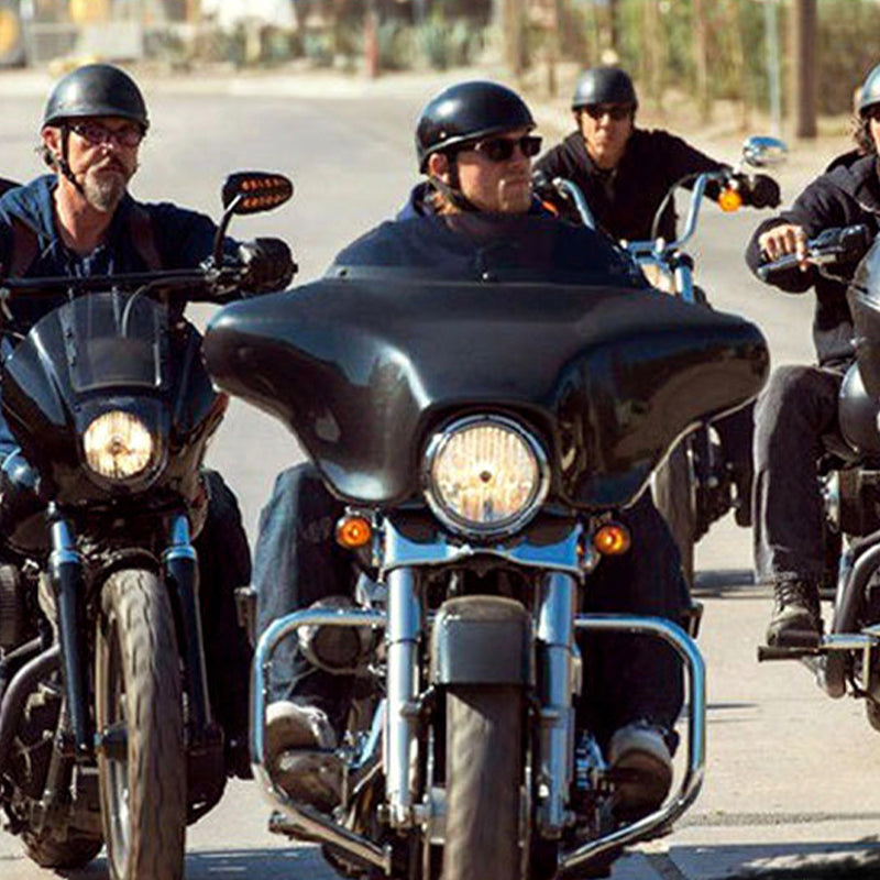 crusing full face motorcycle helmets Motor Oil 75 Half Face Cruising Helmet – Biker Forward